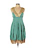 Nicole Miller Collection 100% Silk Teal Casual Dress Size 10 - photo 1