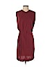 Diane von Furstenberg 100% Silk Burgundy Casual Dress Size 4 - photo 1