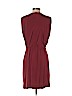 Diane von Furstenberg 100% Silk Burgundy Casual Dress Size 4 - photo 2