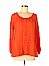 Soft Joie 100% Viscose Orange Long Sleeve Blouse Size S - photo 1