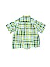 Lands' End 100% Cotton Checkered-gingham Green Short Sleeve Button-Down Shirt Size 3T - photo 2