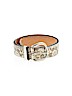 Fossil 100% Leather Print Gold Leather Belt Size M - photo 1