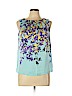 Talbots 100% Polyester Teal Sleeveless Blouse Size 10 (petite) - photo 1