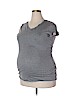 Liz Lange Maternity Gray Short Sleeve T-Shirt Size XXL - photo 1