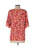 Ann Taylor LOFT 100% Polyester Red Short Sleeve Blouse Size S - photo 2