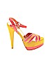 Shoedazzle Yellow Heels Size 6 - photo 1