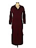 Neiman Marcus 100% Cashmere Burgundy Casual Dress Size M - photo 1