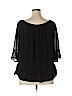 DR2 100% Polyester Black 3/4 Sleeve Blouse Size XL - photo 2