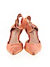 Julianne Hough for Sole Society 100% Leather Orange Heels Size 7 - photo 2