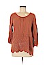 SONOMA life + style 100% Rayon Tan 3/4 Sleeve Top Size M - photo 1