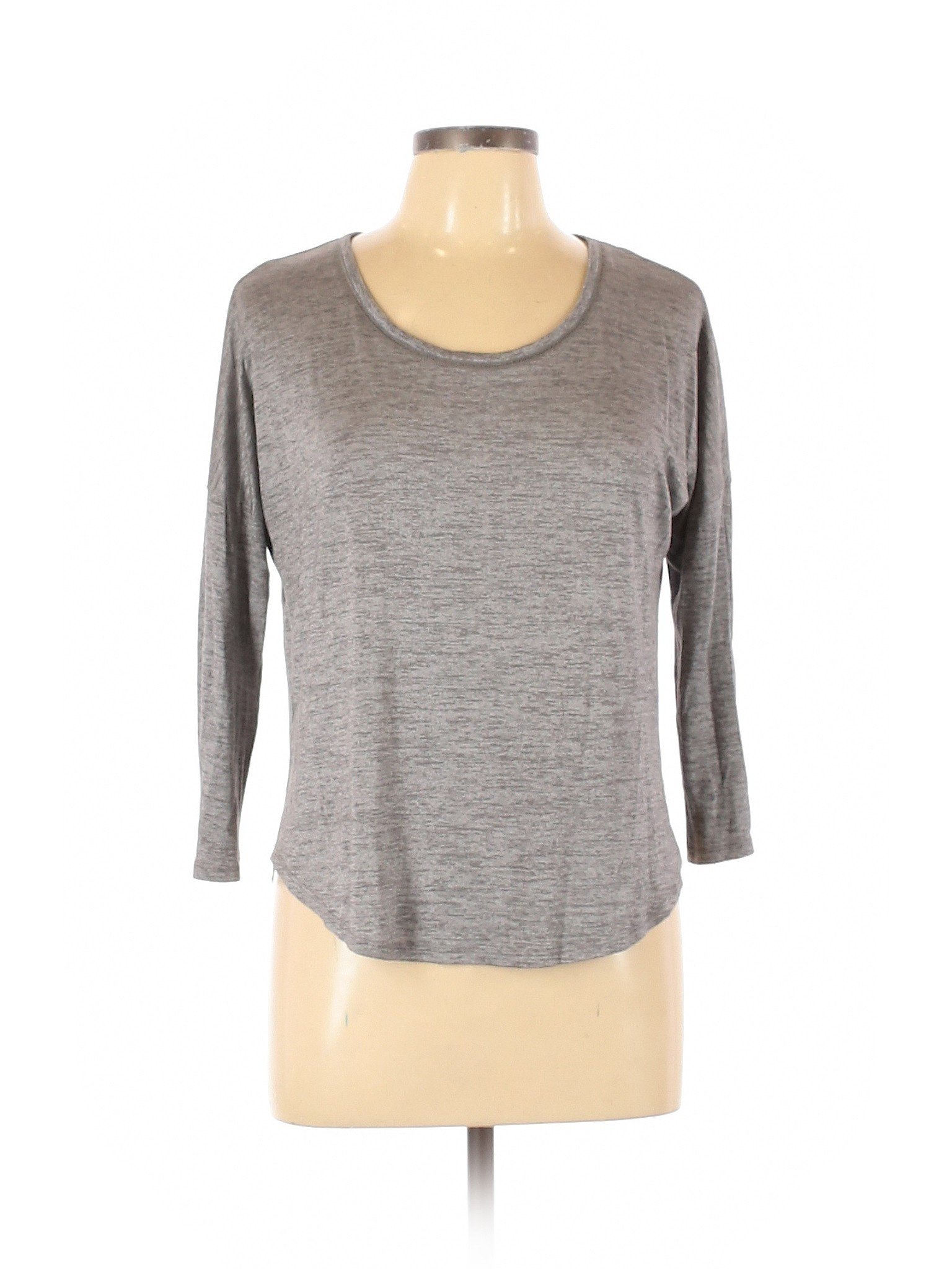 Kenar Women Gray 3/4 Sleeve Top L | eBay