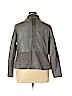 Ryan Wythe 100% Polyurethane Gray Faux Leather Jacket Size 1X - photo 2