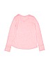 Justice Solid Pink Long Sleeve Top Size 8 - photo 2
