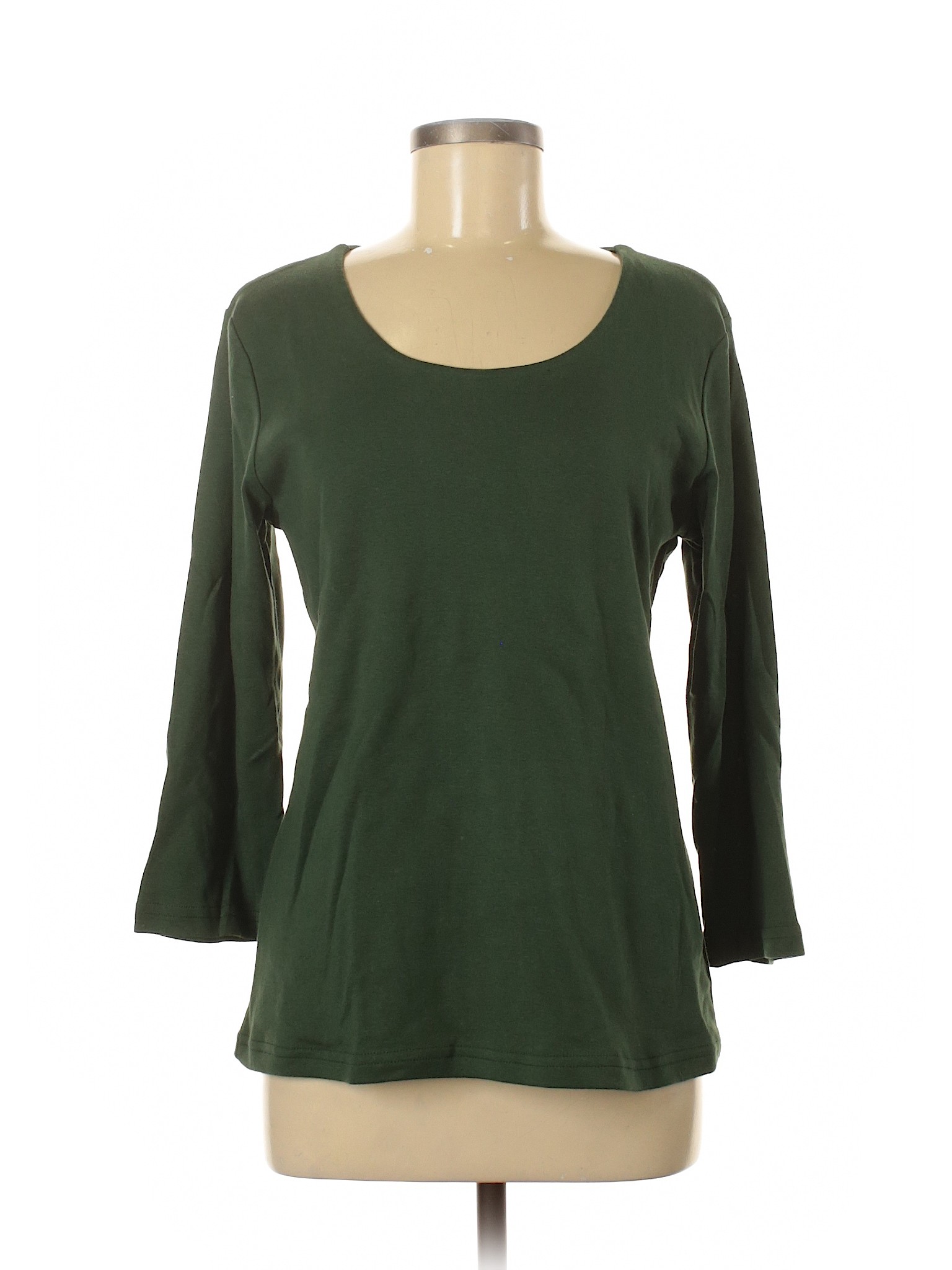 Monterey Bay Clothing Company Women Green 3/4 Sleeve T-Shirt M | eBay