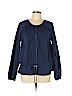 Halogen 100% Polyester Blue Jacket Size L - photo 1