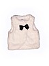 Just One You 100% Polyester Solid Ivory Faux Fur Vest 6-9 MO / 9 MO - photo 1