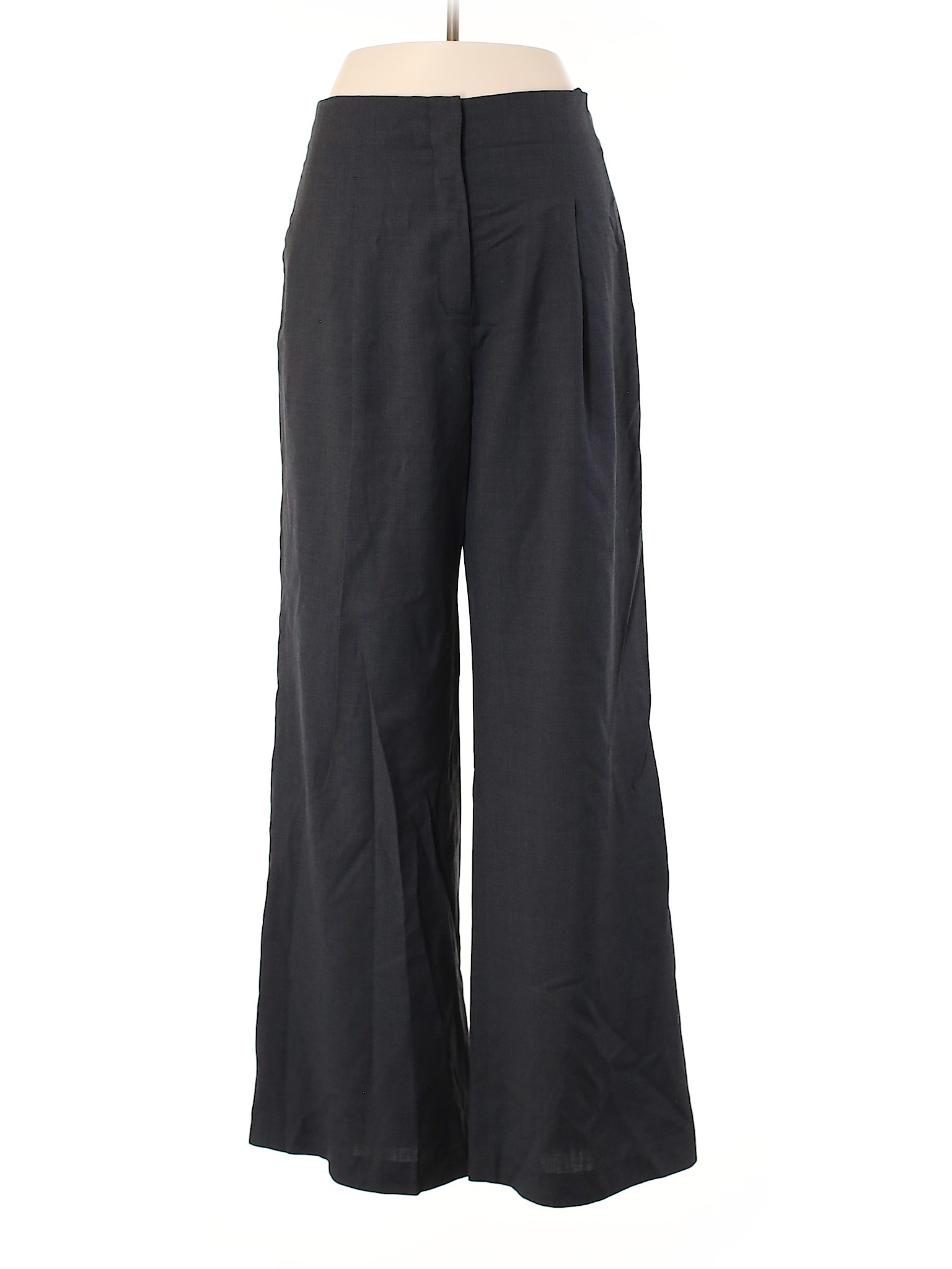 Magaschoni Women Black Wool Pants 8 | eBay