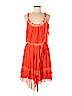 Free People 100% Viscose Orange Casual Dress Size M - photo 1