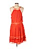 Free People 100% Viscose Orange Casual Dress Size M - photo 2
