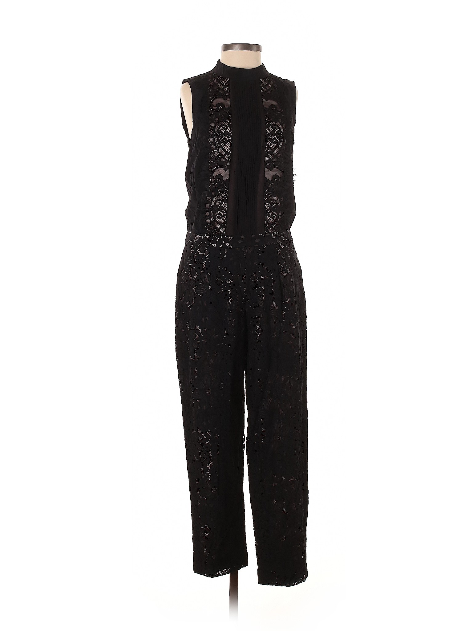Karen Millen Solid Black Jumpsuit Size Sm (2) - 69% off | thredUP