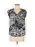 Daniel Rainn 100% Polyester Black Short Sleeve Blouse Size M (petite) - photo 1