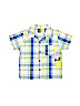 Mick Mack Ltd Checkered-gingham Green Short Sleeve Button-Down Shirt Size 4T - photo 1