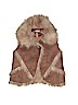 Mayoral Chic Brown Faux Fur Vest Size 2 - photo 1