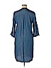 i.Q. Authentic Brand 100% Tencel Blue Casual Dress Size L - photo 2