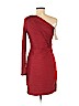 Halston Heritage 100% Polyester Red Casual Dress Size 8 - photo 2