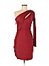 Halston Heritage 100% Polyester Red Casual Dress Size 8 - photo 1