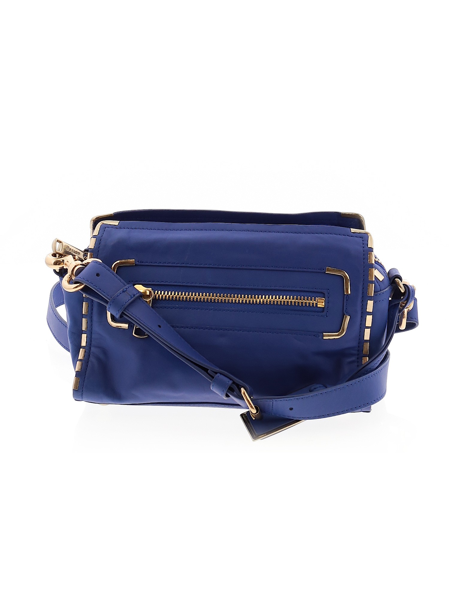 Gryson 100% Leather Solid Blue Leather Crossbody Bag One Size - 70% off ...