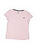 H&M Solid Pink Short Sleeve T-Shirt Size 10 - photo 1