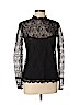 Theory 100% Polyamide Black Long Sleeve Blouse Size P (petite) - photo 1
