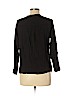 Black Crane Black 3/4 Sleeve Blouse Size M - photo 2