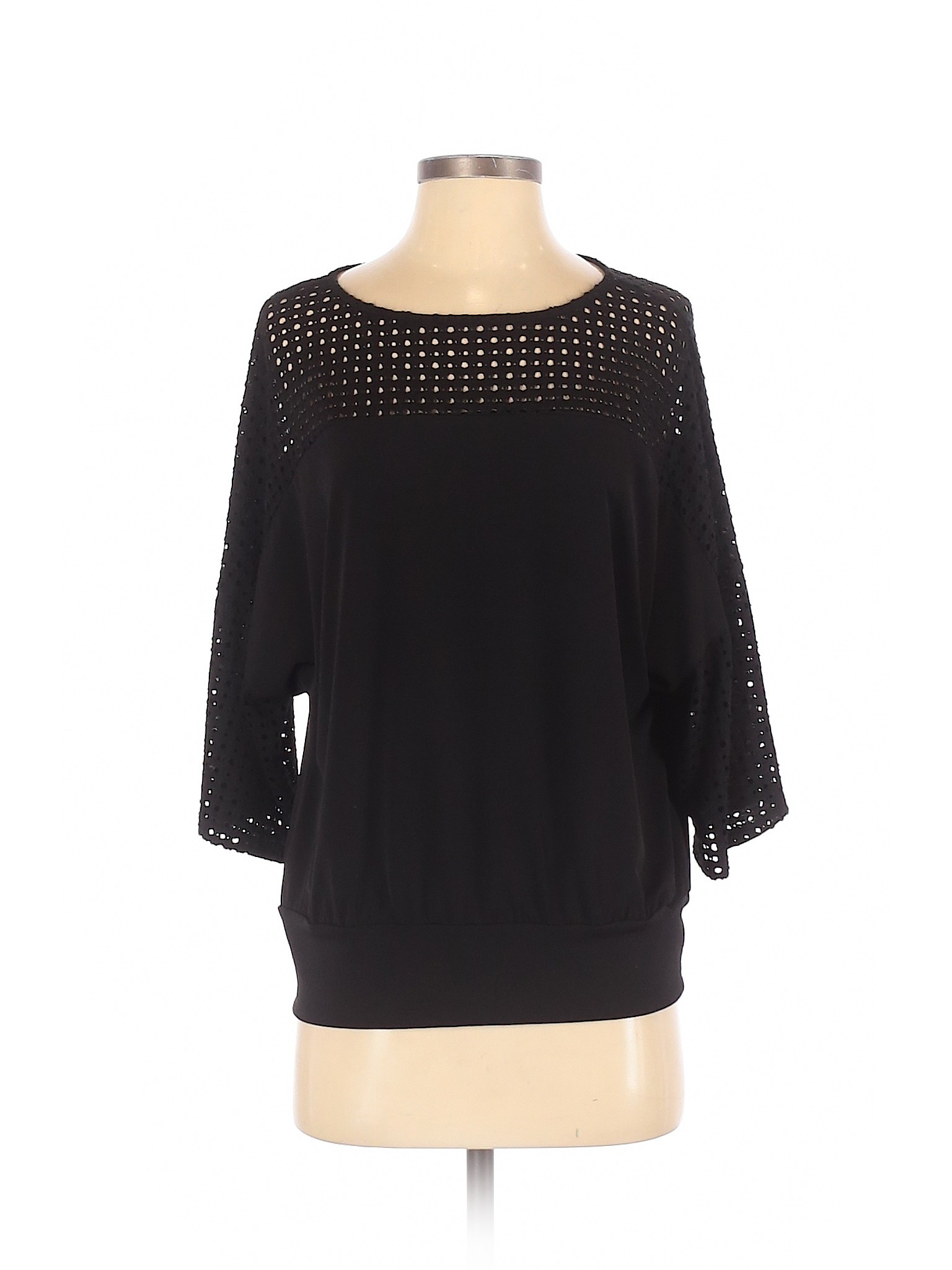 Chico's Polka Dots Black 3/4 Sleeve Blouse Size Sm (0) - 93% off | thredUP
