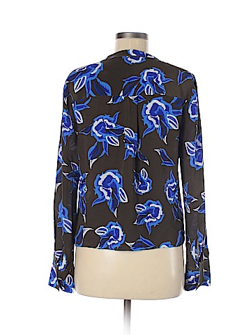 Diane von Furstenberg Long Sleeve Silk Top (view 2)
