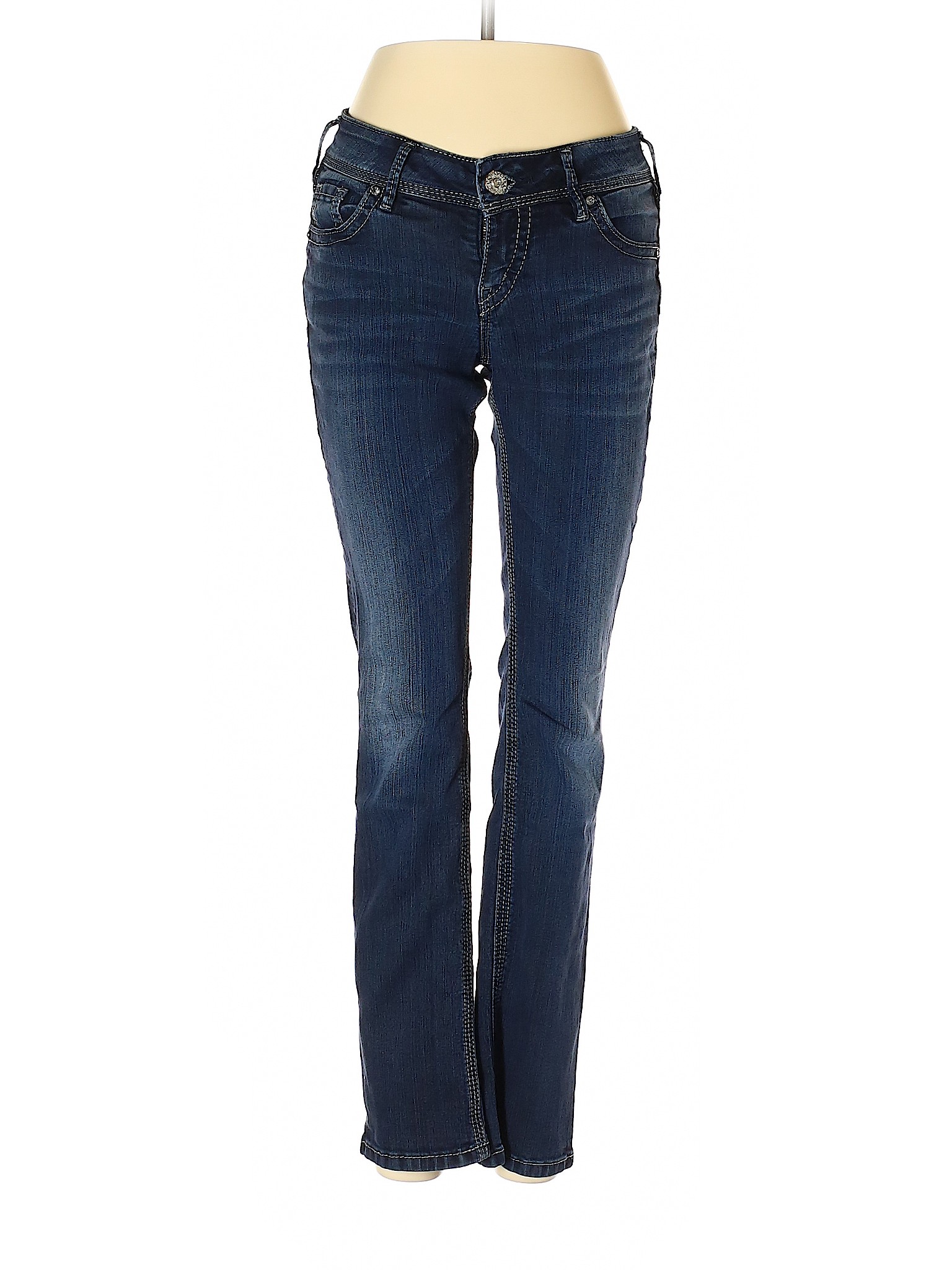 Silver Women Blue Jeans 26W | eBay
