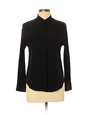 Cuyana Long Sleeve Silk Top (view 1)
