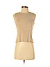 Oliver Perry Tan Sleeveless Silk Top Size S - photo 1