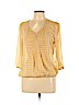 St. John Sport 100% Polyester Yellow 3/4 Sleeve Blouse Size L (petite) - photo 1
