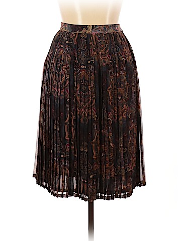 Linda Allard Ellen Tracy Silk Skirt (view 1)
