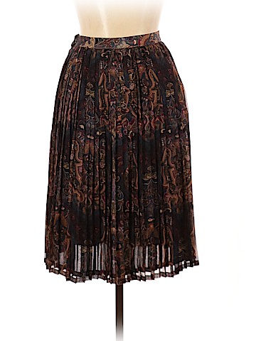 Linda Allard Ellen Tracy Silk Skirt (view 2)
