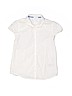 Gap Kids Solid White Short Sleeve Button-Down Shirt Size L (kids) - photo 1