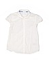 Gap Kids Solid White Short Sleeve Button-Down Shirt Size L (kids) - photo 1