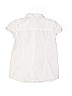 Gap Kids Solid White Short Sleeve Button-Down Shirt Size L (kids) - photo 2