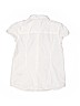 Gap Kids Solid White Short Sleeve Button-Down Shirt Size L (kids) - photo 2