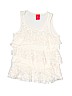 Crewcuts 100% Cotton Lace Ivory Sleeveless Blouse Size 6 - 7 - photo 1