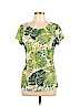 INC International Concepts Green Short Sleeve Top Size L - photo 1