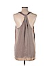 BCBGMAXAZRIA 100% Polyester Gray Sleeveless Blouse Size L - photo 2