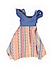 Jona Michelle 100% Cotton Print Blue Dress Size 4T - photo 2